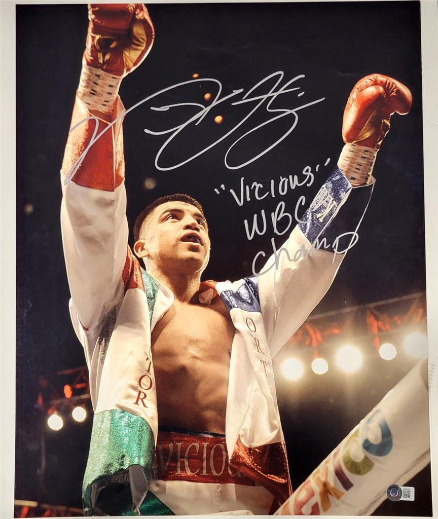 Victor Ortiz signed "Vicious, WBC Champ" 16x20 photo autograph ~ Beckett BAS