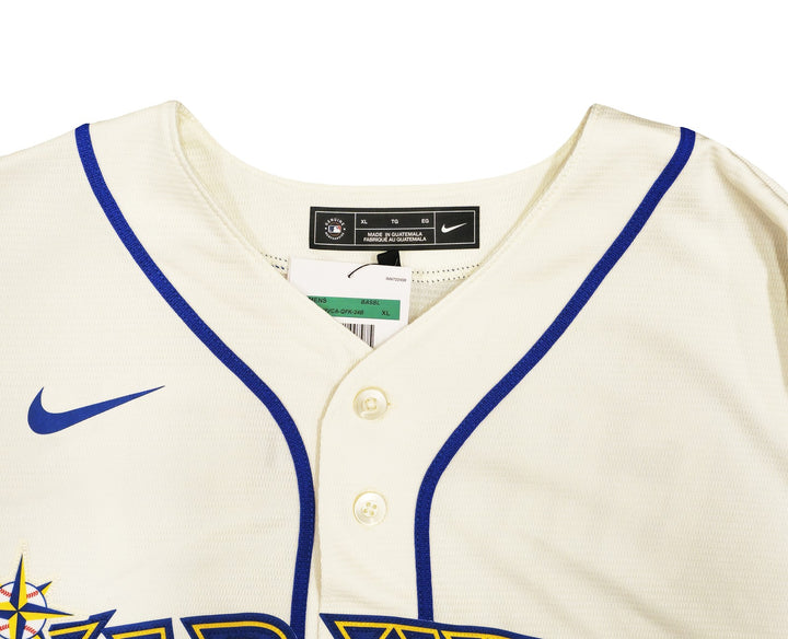 Mariners Ken Griffey Jr. Auto Cream Nike 2023 ASG Patch Jersey Size XL Beckett