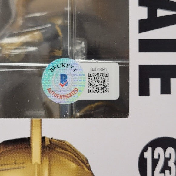 Pierce Brosnan signed Dr. Fate Black Adam Funko Pop! autograph (B) ~ Beckett BAS