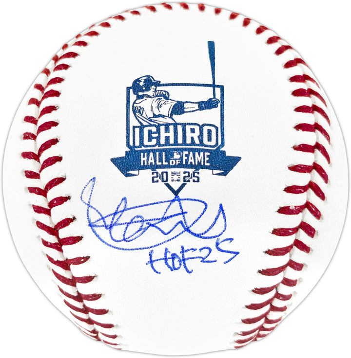 Ichiro Suzuki Auto Official IS HOF Logo Baseball Mariners "HOF 25" Beckett Wit