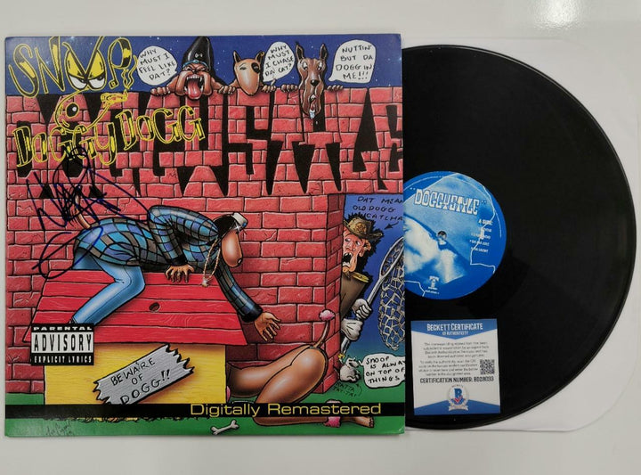 Warren G signed Doggystyle vinyl record album LP Autograph (A) ~ Beckett BAS COA