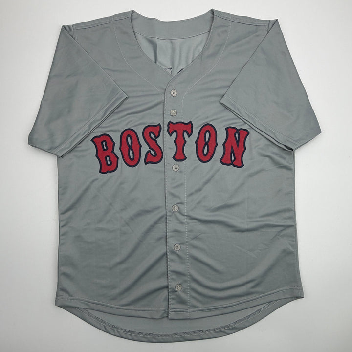 Autographed/Signed Alex Cora Boston Grey Baseball Jersey JSA COA