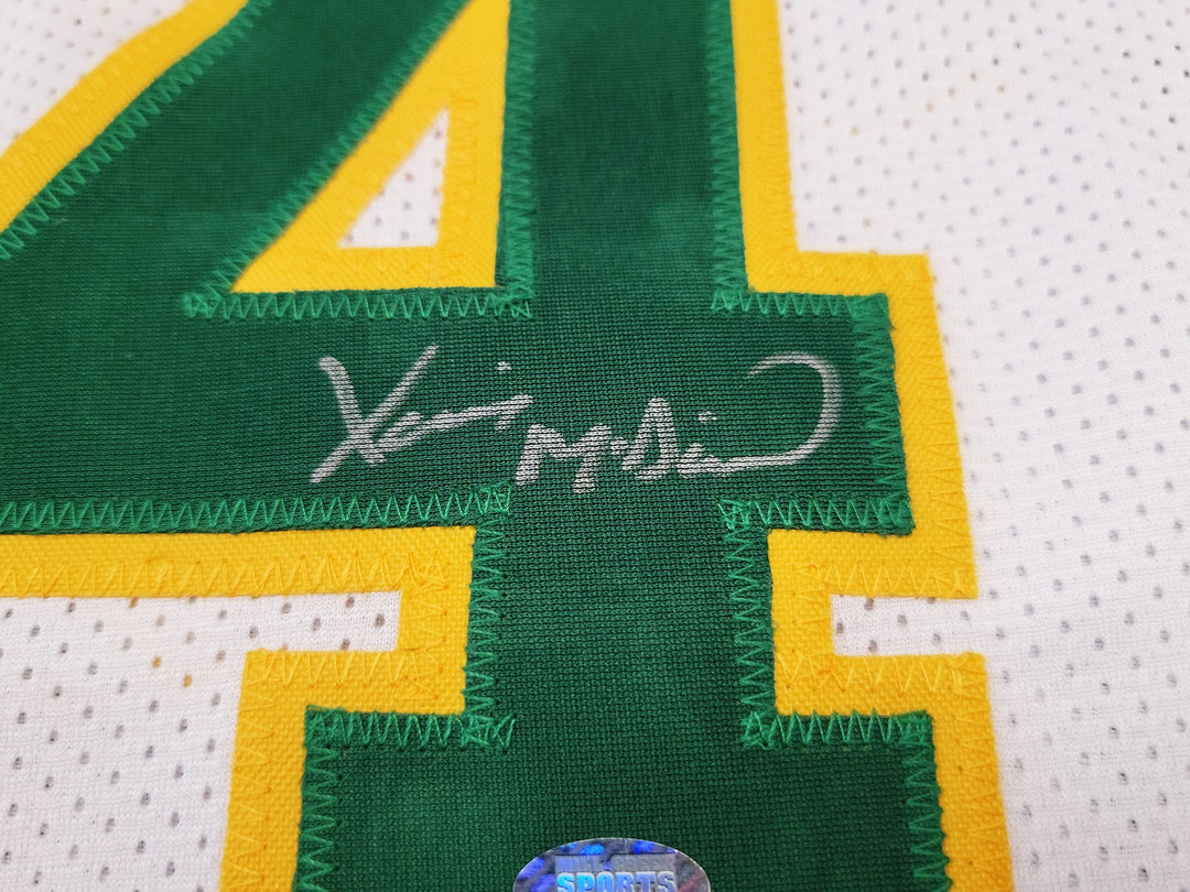 Seattle Supersonics Xavier McDaniel Autographed Signed White Jersey MCS Holo