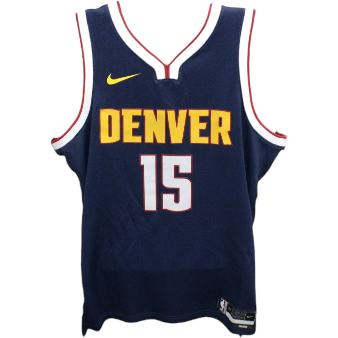 Nikola Jokic Autographed Denver Nuggets Nike Navy Jersey Beckett 42460