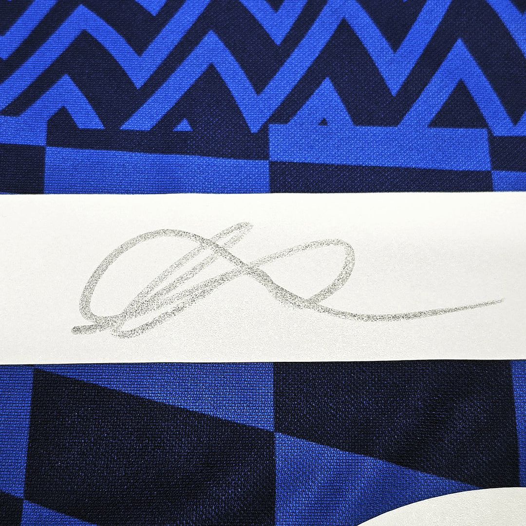 Chelsea F.C. Mason Mount Signed Blue Nike Jersey Size L in Silver Beckett