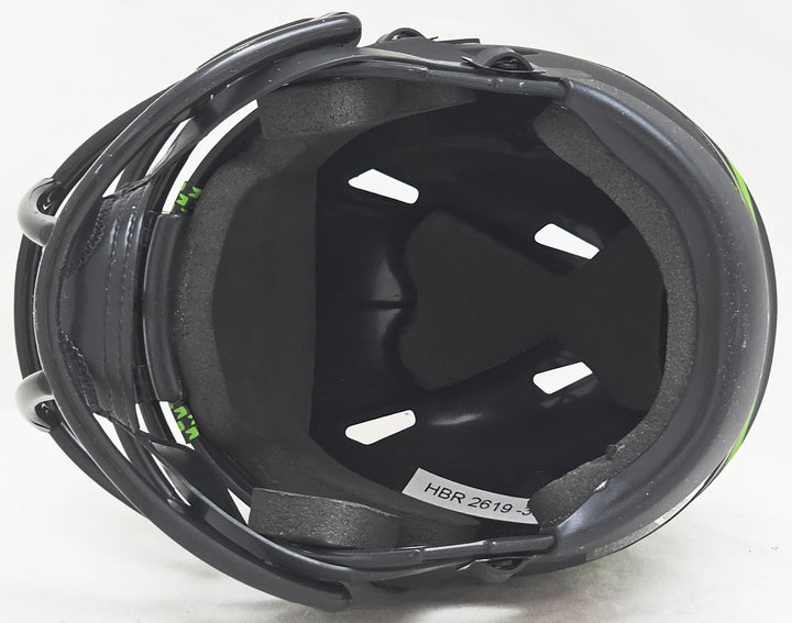 Chris Carson Signed Seahawks Eclipse Black Speed Mini Helmet Fanatics Holo
