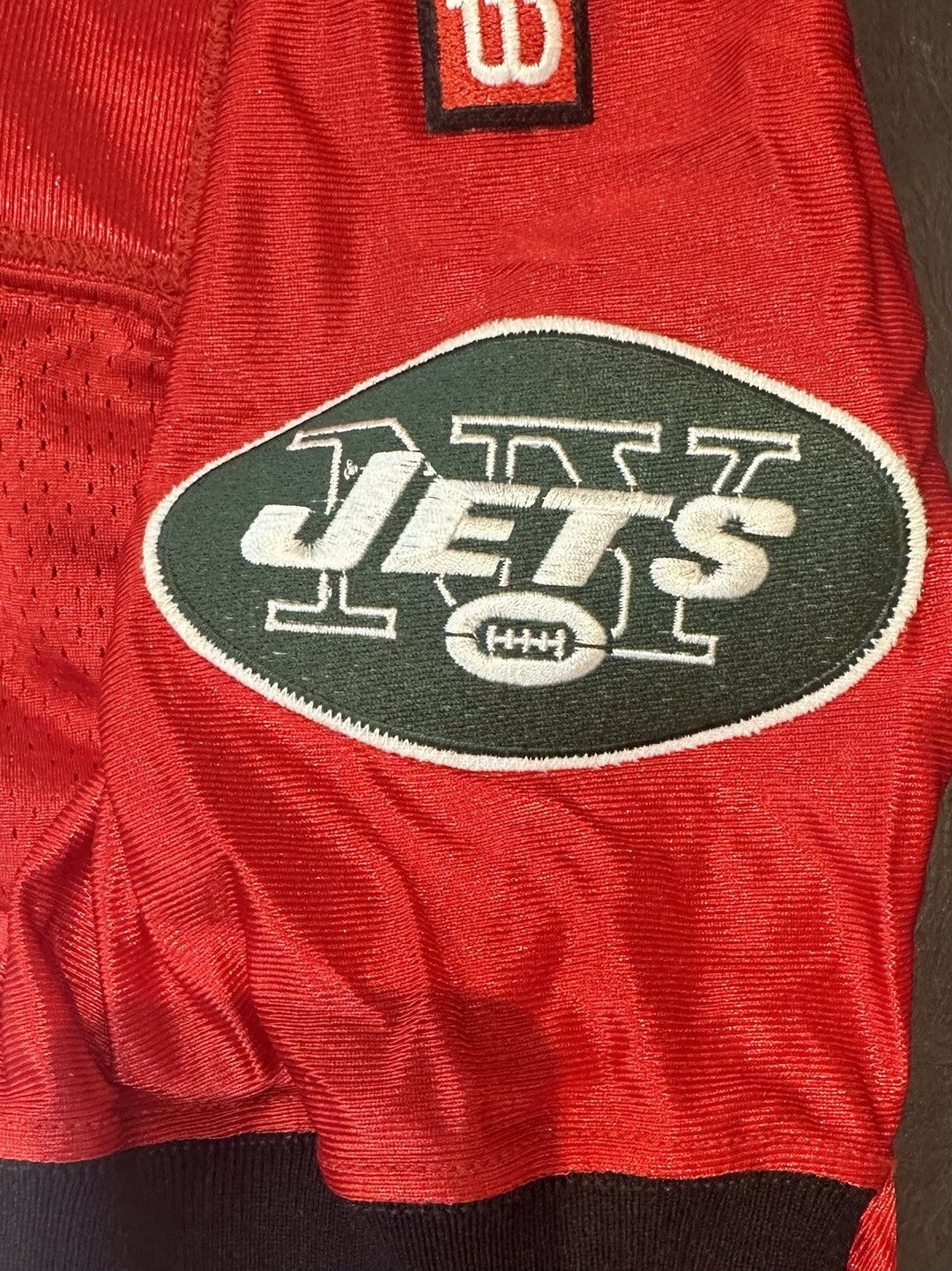 Keyshawn Johnson Jets AFC Wilson Authentic Game Used Issue Pro Bowl Patch Jersey