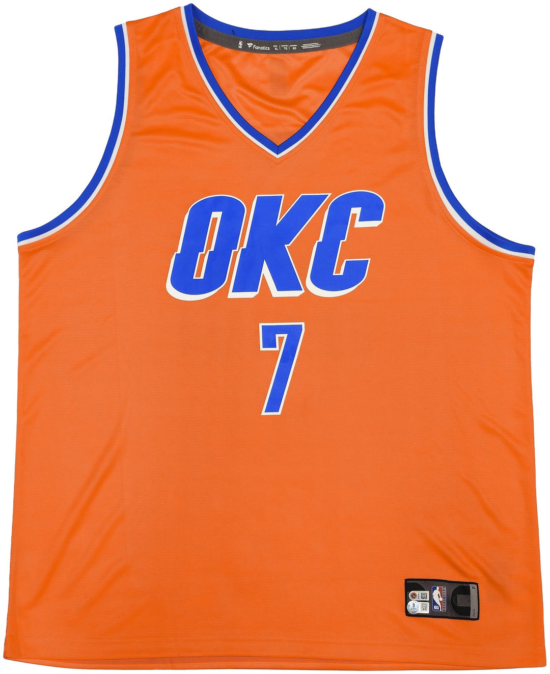 Thunder Chet Holmgren Autographed Signed Red Fanatics Jersey Size XL Beckett Wit
