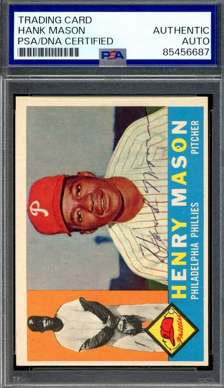 Hank Mason PSA DNA Vintage Signed 1960 Topps Autograph