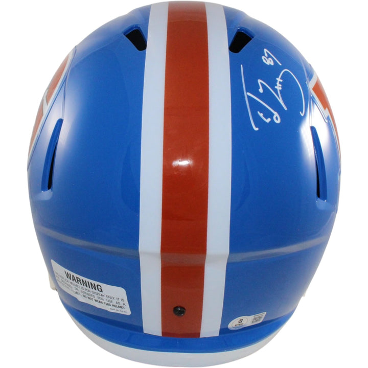 Ed McCaffrey Rod Smith Autographed Denver Broncos F/S 75-96 Helmet Beckett 56359