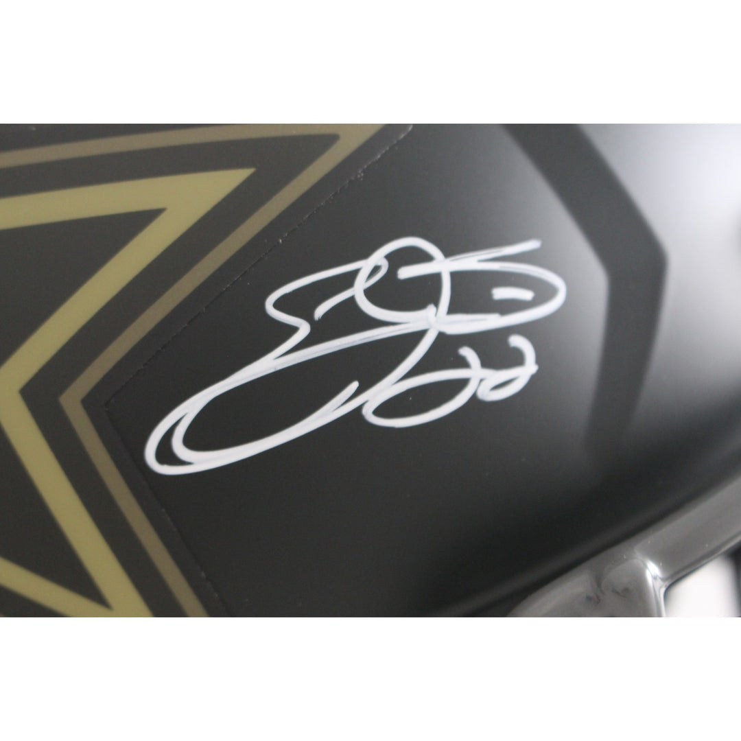 Emmitt Smith Autographed Dallas Cowboys F/S 25 STS Helmet Beckett Witness 55283