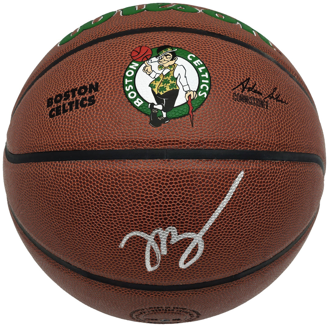 Jaylen Brown Signed Composite Leather Boston Celtics Logo Basketball Beckett Wit