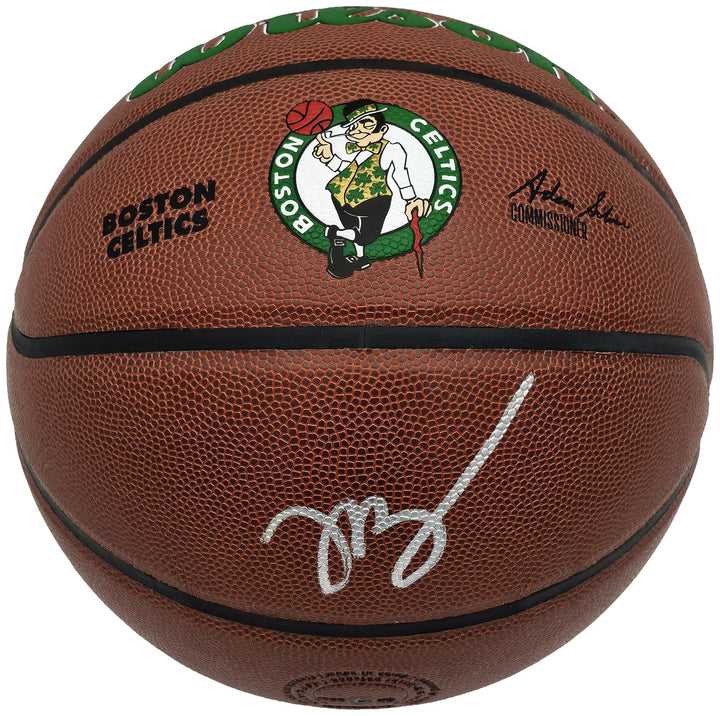 Jaylen Brown Signed Composite Leather Boston Celtics Logo Basketball Beckett Wit