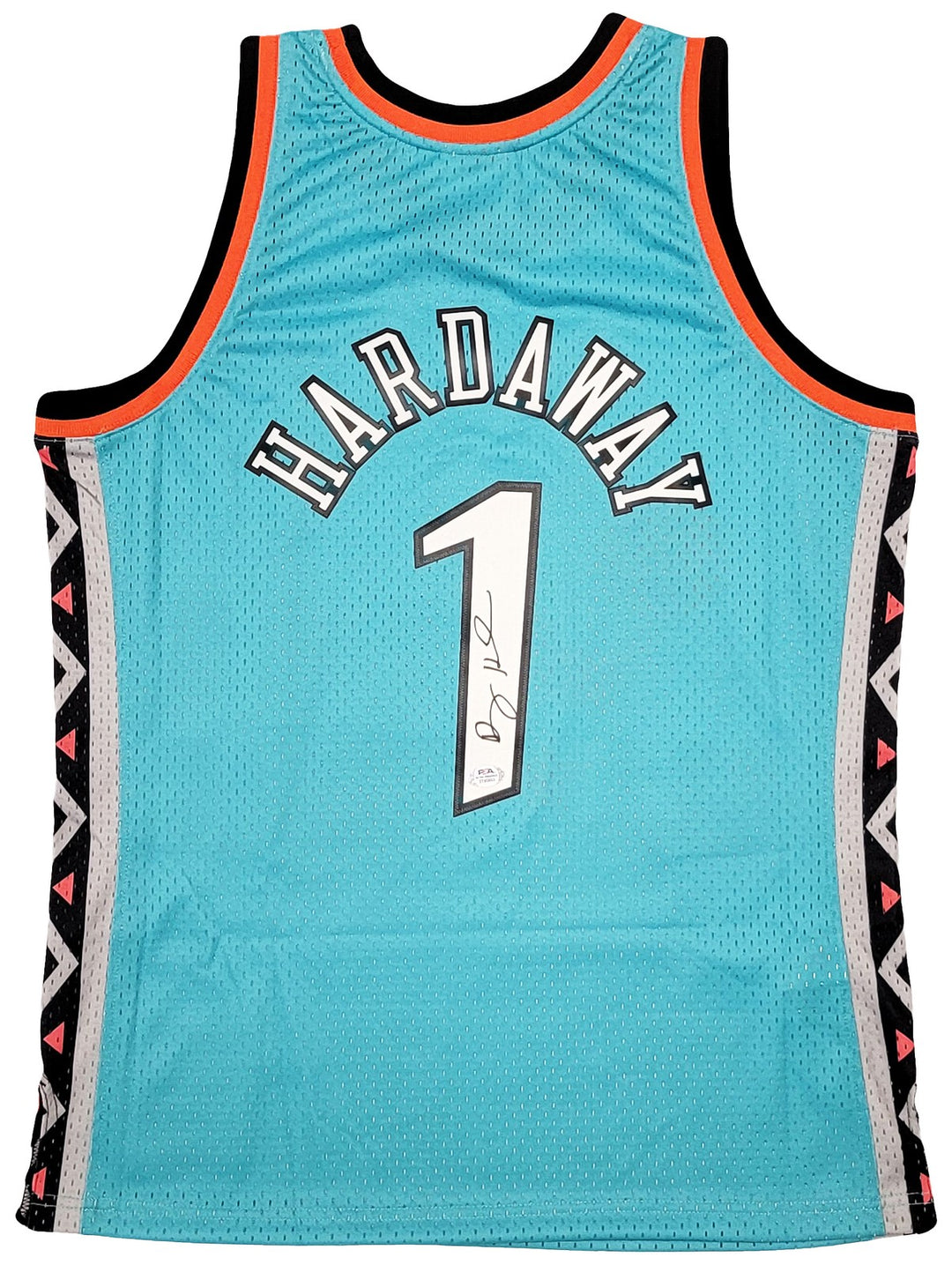 Magic Penny Hardaway Auto Teal Mitchell Ness 1996 ASG HWC Swingman Jersey L PSA