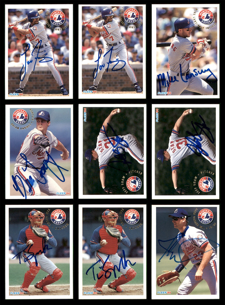 1994 Fleer Baseball Autographed Signed Cards Lot Of 79