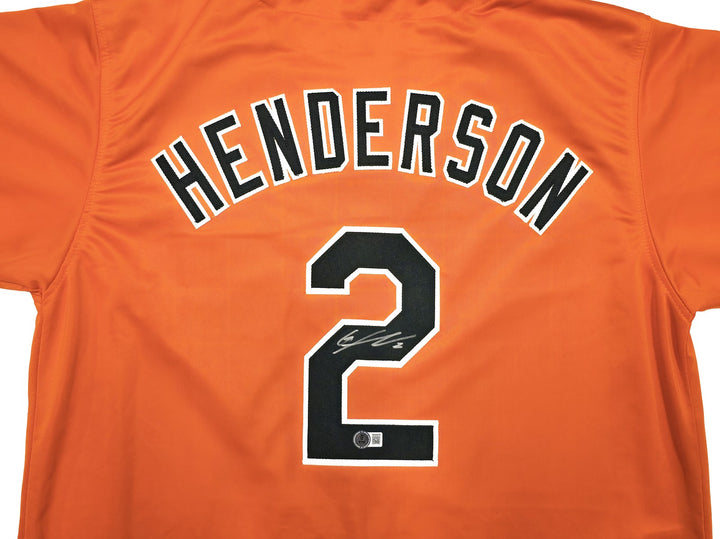 Baltimore Orioles Gunnar Henderson Autographed Signed Orange Jersey Beckett Wit