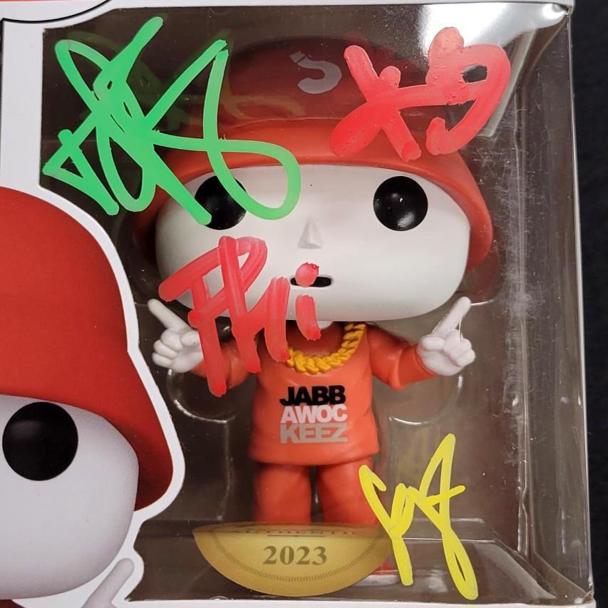 Jabbawockeez authentic signed Funko Pop 72 vinyl figure Wockshop w/ 4 autographs