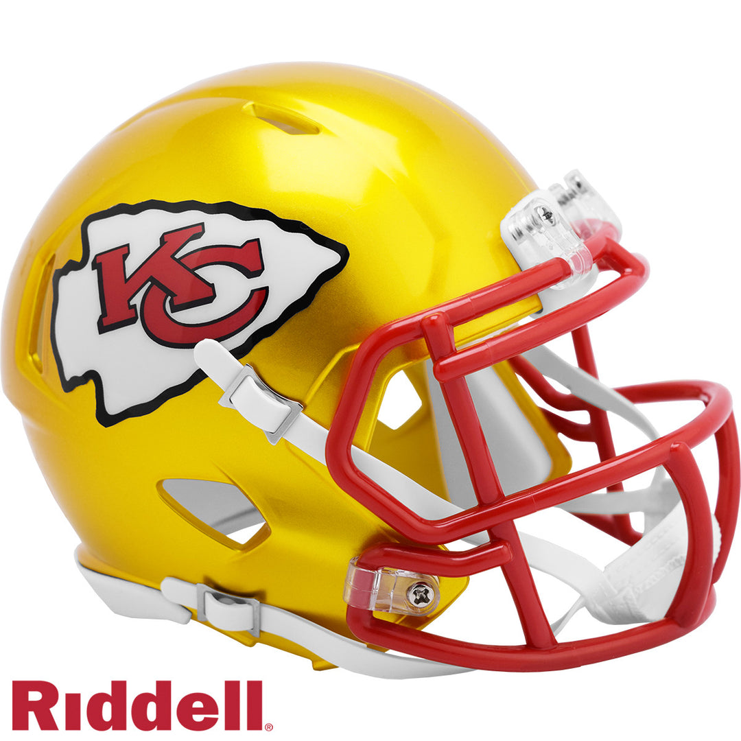 Kansas City Chiefs Flash Speed Mini Helmet Riddell New In Box 30724