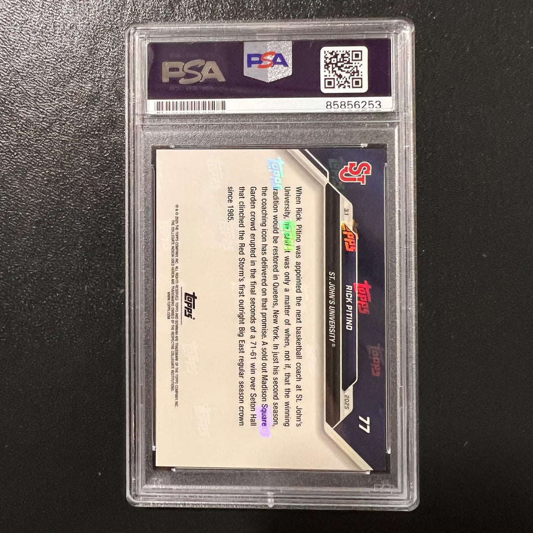 2025 Topps Bowman NEXT#77 Rick PitinoSigned Card Auto PSA Slabbed  Red Storm