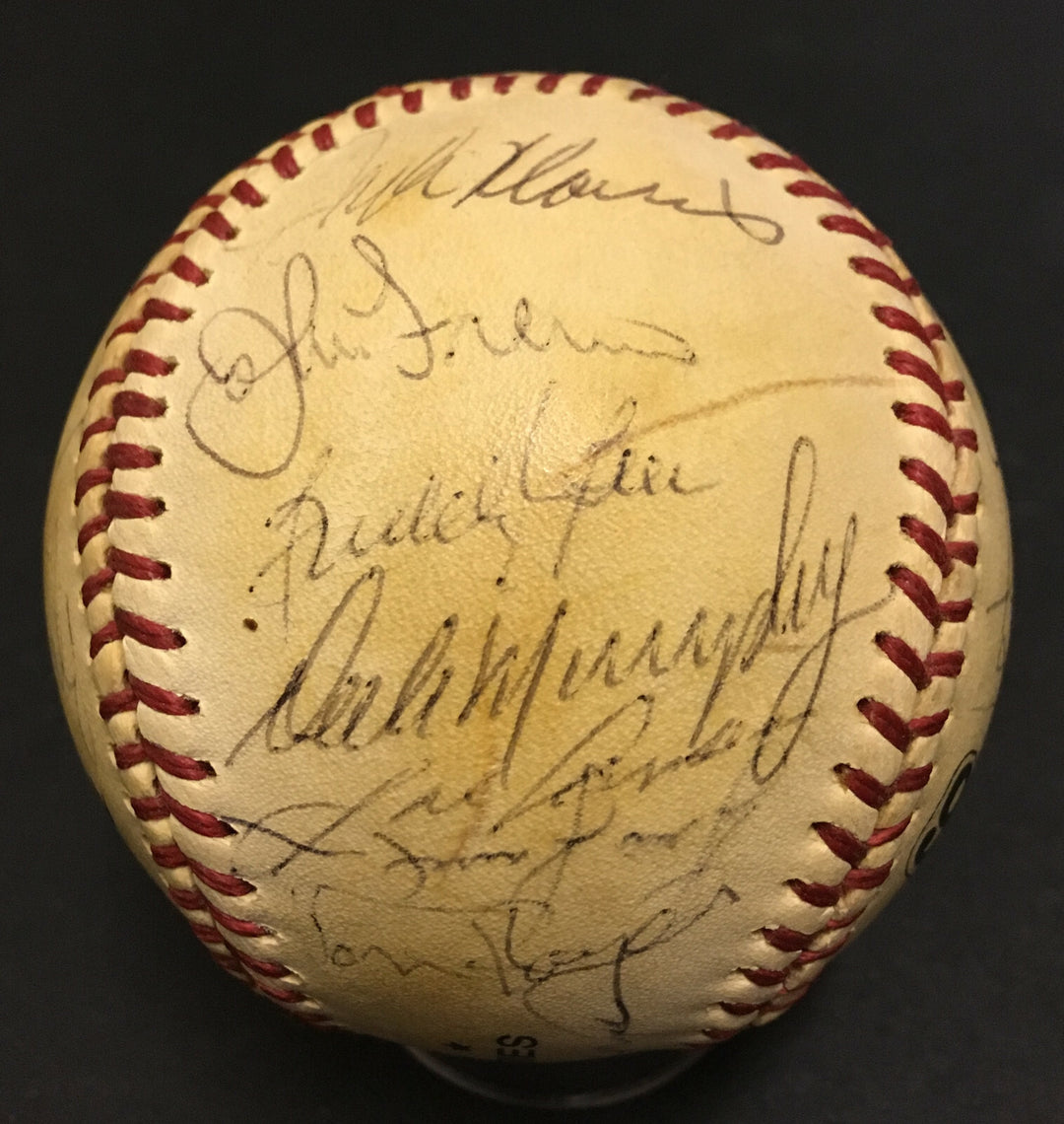 1986 Super Major Japan Series team signed baseball 26 Auto Tony Gwynn Ripken COA