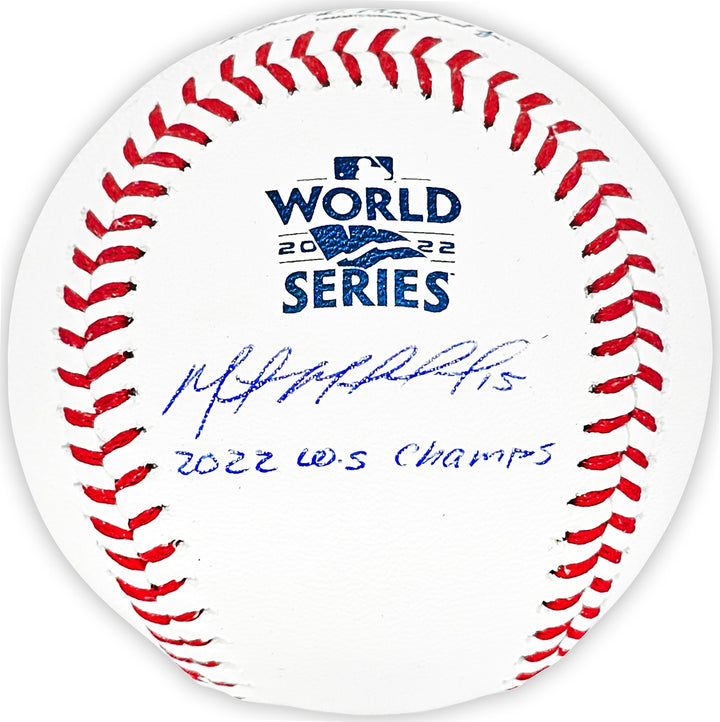 Martin Maldonado Auto Official 2022 WS MLB Baseball Astros 2022 WS Champ Beckett