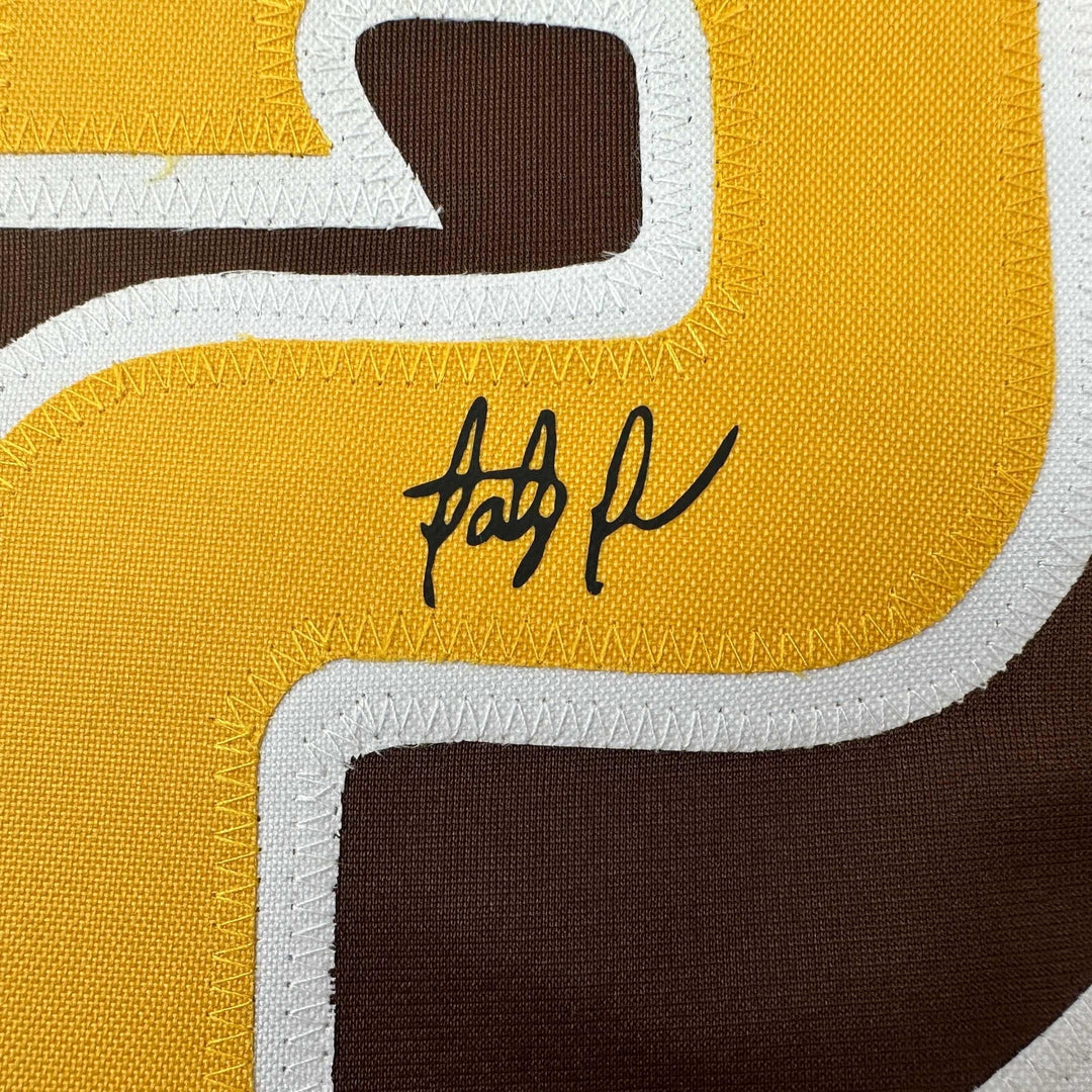 Facsimile Autographed Fernando Tatis Jr. San Diego Brown Reprint Auto Jersey XL