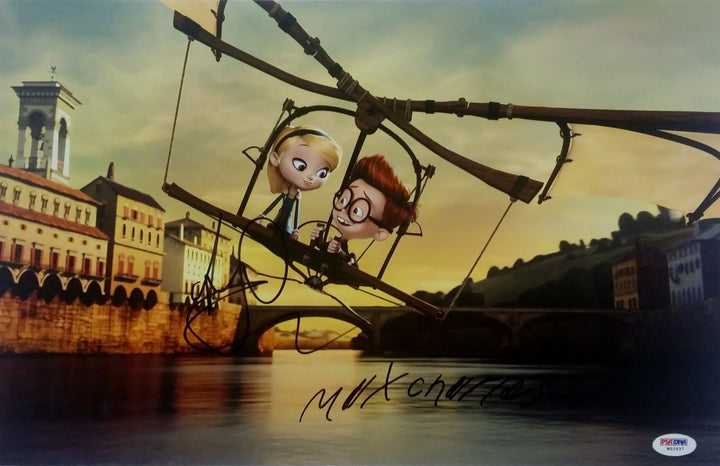 Ariel Winter & Max Charles Mr Peabody & Sherman dual Signed 11x17 Photo PSA Auto