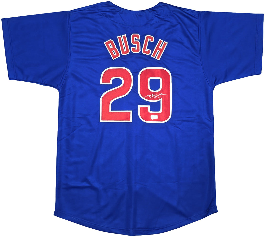 Chicago Cubs Michael Busch Signed Blue Jersey Beckett BAS