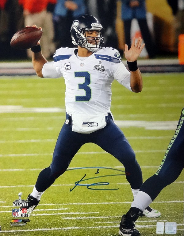 Russell Wilson Signed 16x20 Photo Seattle Seahawks Super Bowl RW Holo