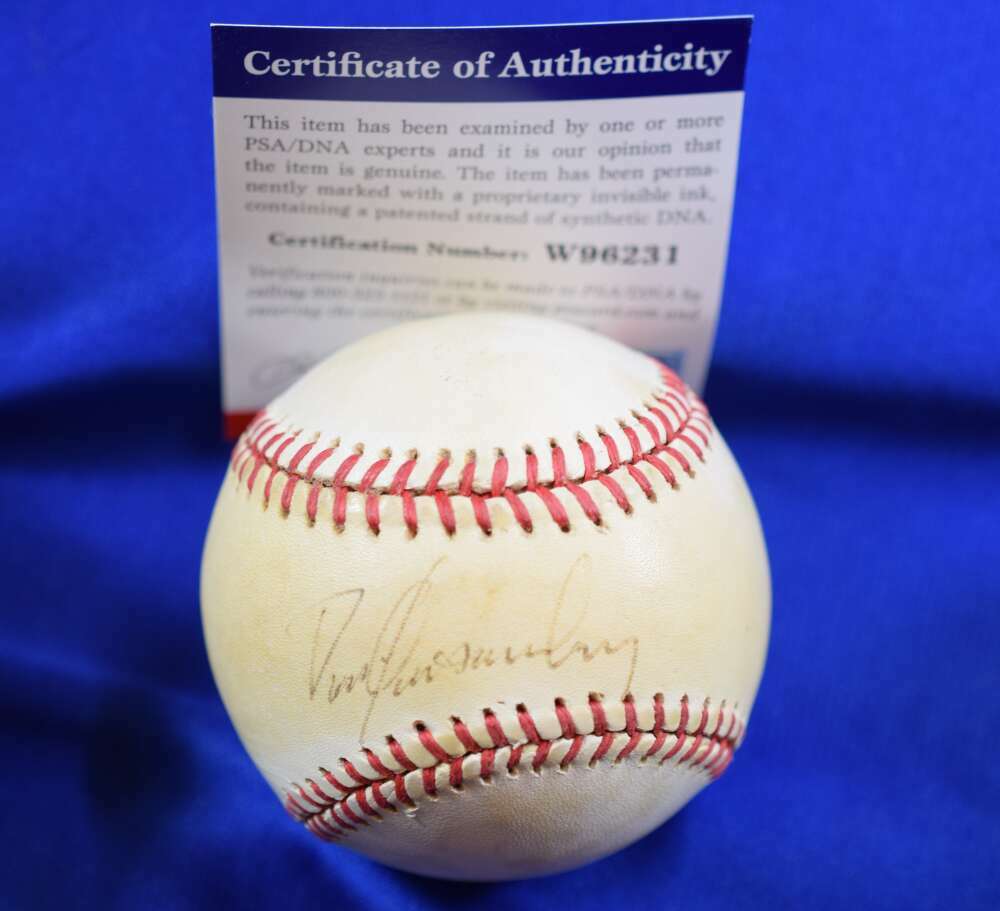 Dan Quisenberry PSA DNA Coa Autograph American League OAL Signed Baseball