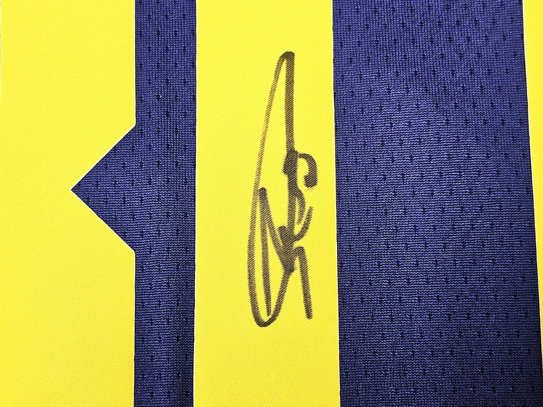 Warriors Stephen Curry Auto Blue Jordan Statement Edition Jersey Size 48 Beckett