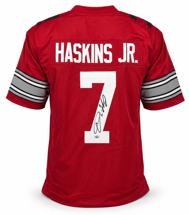 Ohio State Buckeyes Dwayne Haskins Signed Red Jersey JSA