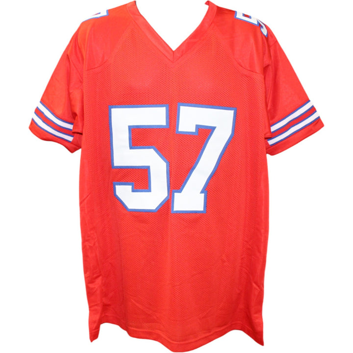 AJ Epenesa Autographed/Signed Pro Style sz XL Red Jersey Beckett Witness 50255
