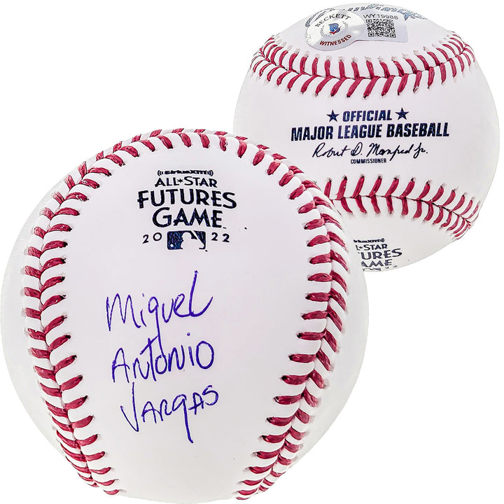 Miguel Vargas Auto 2022 All Star Futures Game MLB Baseball Dodgers Full Name BAS