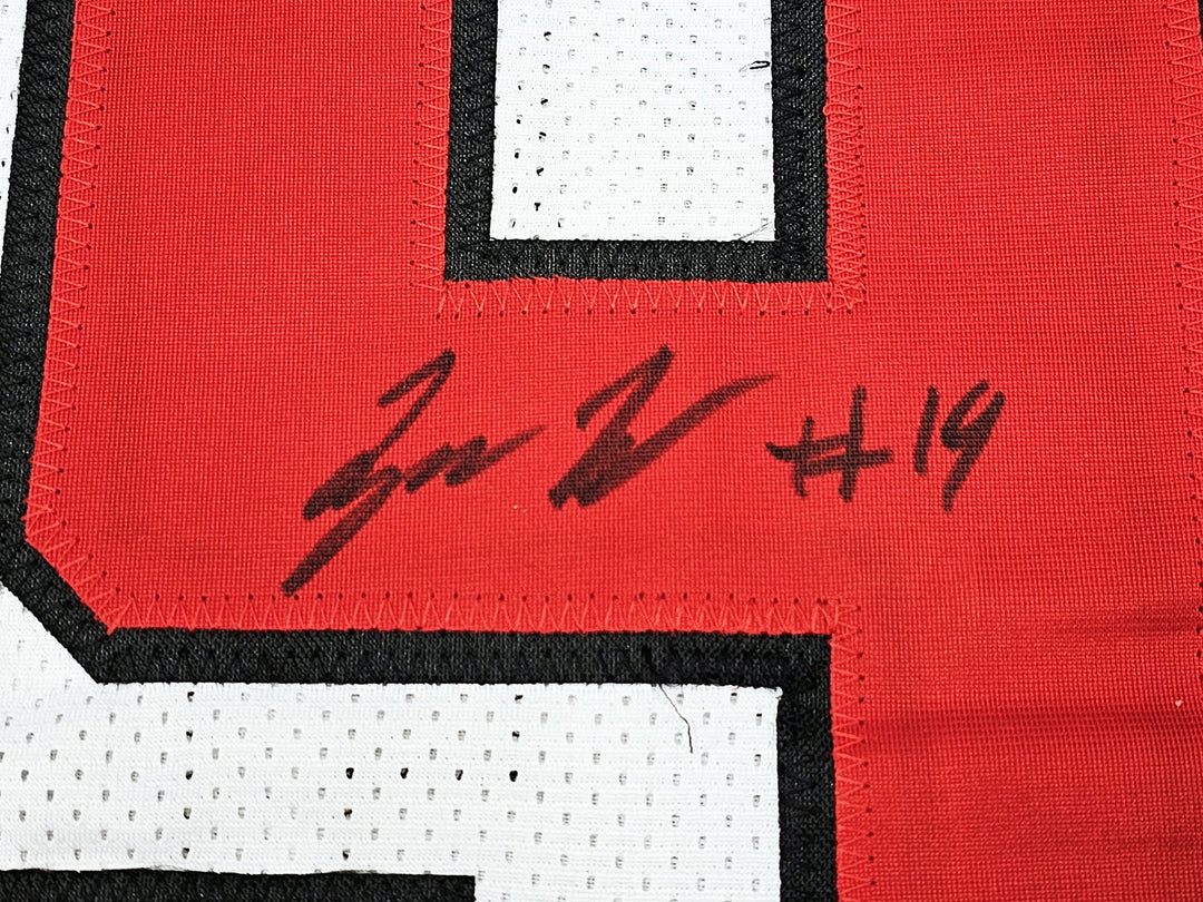Texas Tech Red Raiders Tyree Wilson Signed White Jersey "Guns Up" Beckett Wit