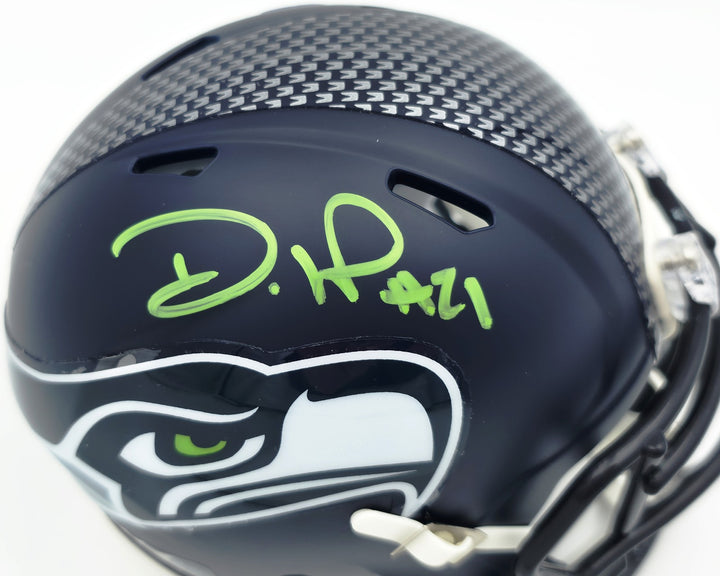 Devon Witherspoon Signed Seahawks Blue SB LX Champions Logo Speed Mini Helmet