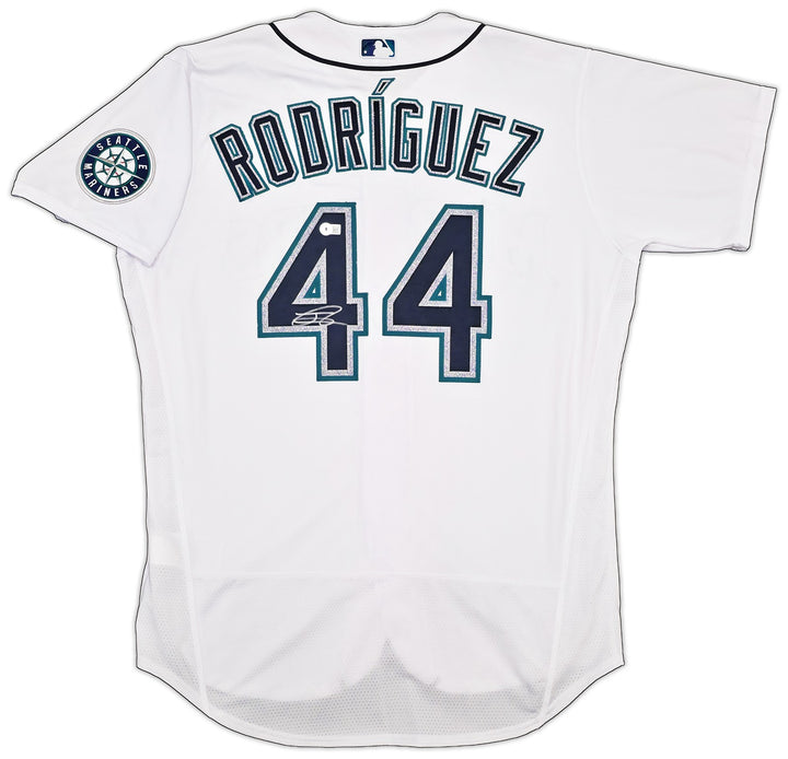 Mariners Julio Rodriguez Auto White Nike Authentic Collection Jersey 48 Beckett