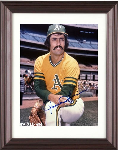 Rollie Fingers signed Oakland A's MLB 8x10 Photo minor dings Framed- COA (HOF)