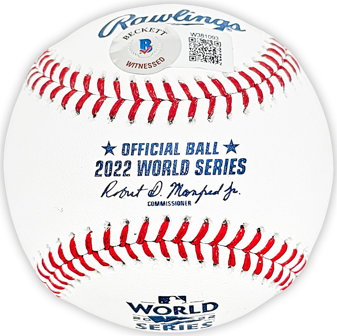 Martin Maldonado Auto Official 2022 WS MLB Baseball Astros 2022 WS Champ Beckett