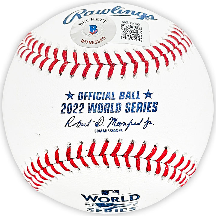 Martin Maldonado Auto Official 2022 WS MLB Baseball Astros 2022 WS Champ Beckett