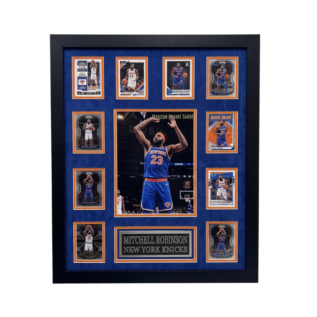 Mitchell Robinson 10-Card Custom Framed Display Piece New York Knicks