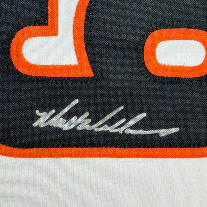 Framed Autographed/Signed Matt Williams 35x39 San Francisco White Jersey JSA COA