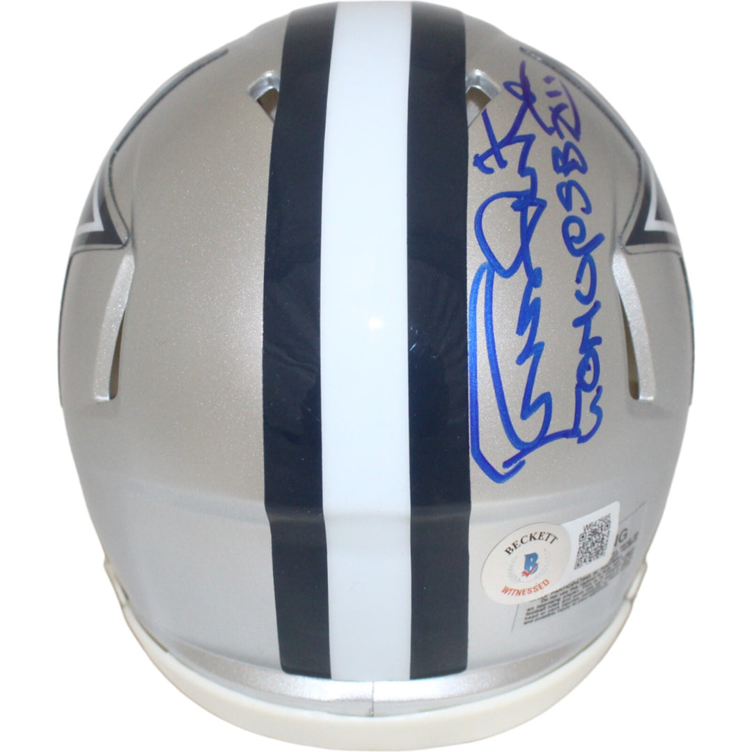 Randy White Signed Dallas Cowboys SB CO MVP Mini Helmet Beckett 43058