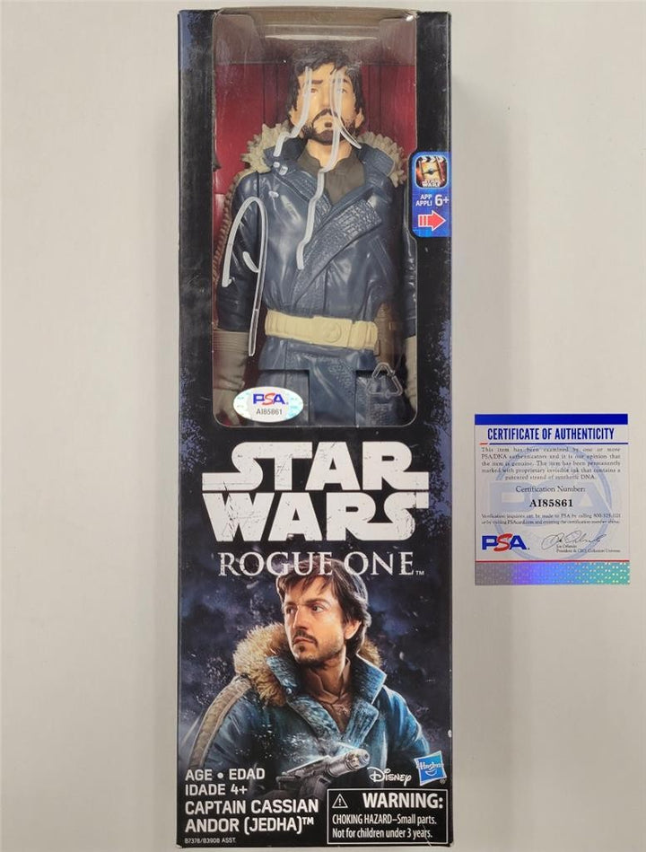 Diego Luna signed Star Wars Rogue One Figure autograph Cassian Andor PSA