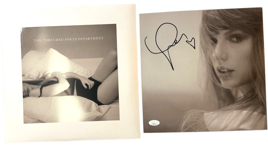 Taylor Swift TTPD The Tortured Poets Department Signed Vinyl Photo Long Auto JSA