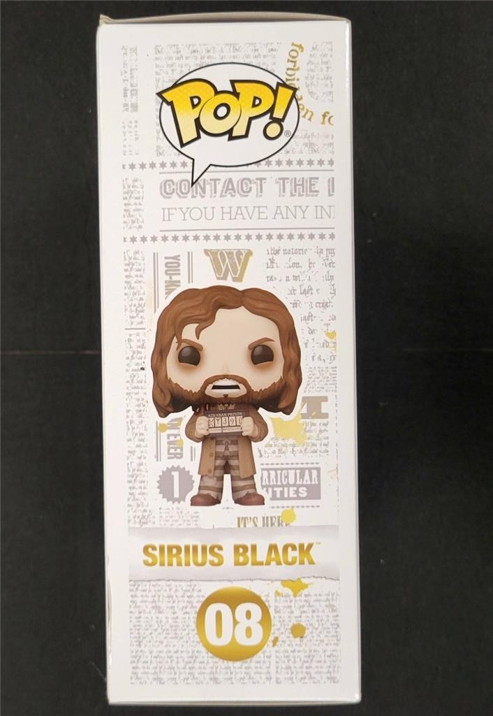 Gary Oldman signed Sirius Black Harry Potter Funko Pop! Cover 8 auto Beckett BAS
