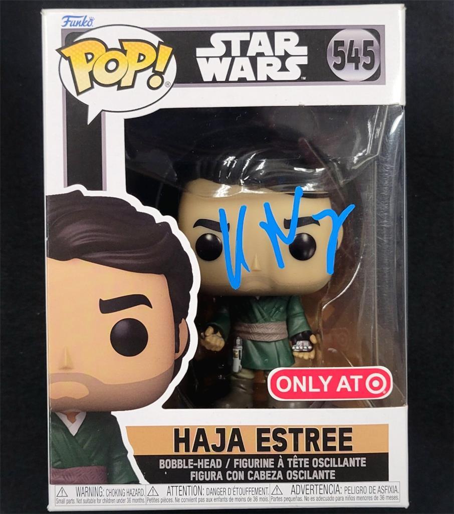 Kumail Nanjiani signed Haja Estree Funko Pop! Star Wars autograph A~ Beckett BAS