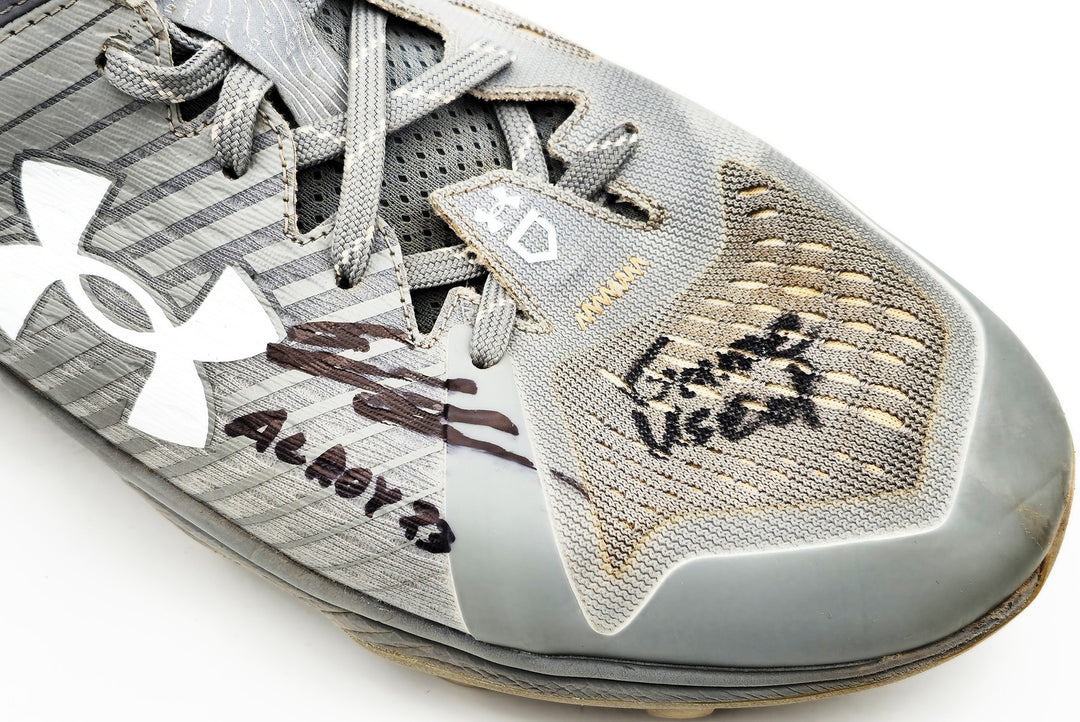 Gunnar Henderson Auto Grey Under Armour Yard MT Game Used Rookie Cleats Orioles