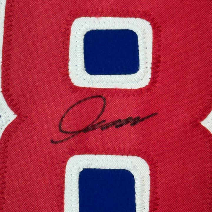 Framed Autographed/Signed Shota Imanaga 35x39 Chicago Blue Jersey Beckett COA