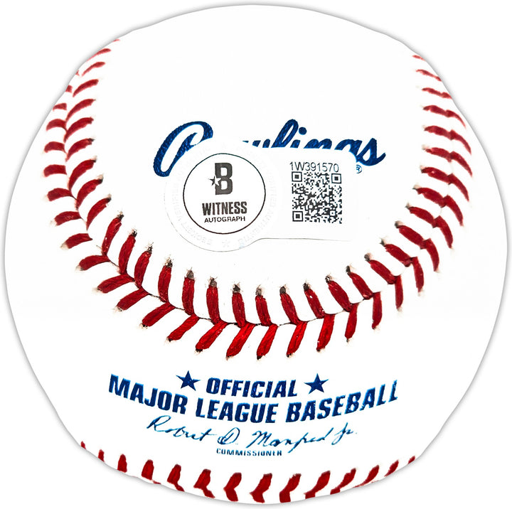 Jose Cardenal Signed Official MLB Baseball New York Yankees Beckett BAS Witness